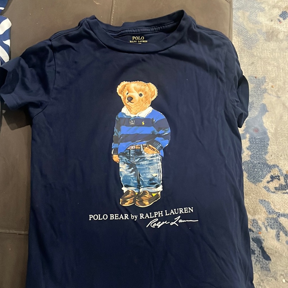 Boy polo T-shirt. Designer; polo by Ralph Lauren.